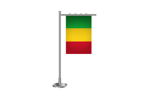 3d Mali Standing Flag flag