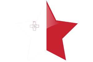 Malta Flag Star Icon flag