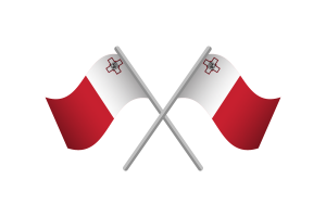 Malta Flag Emblem Vector Free flag