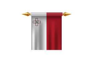 Malta Royal Emblem flag