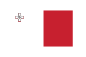Malta Flag Triangle Vector Illustration flag