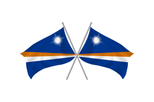 Marshall Islands Waving Friendship Flag flag