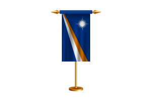 Marshall Islands Ceremonial Flag Vector Free flag