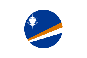 Marshall Islands Flag Circle Vector Free flag