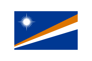 Marshall Islands Flag Triangle Vector Illustration flag