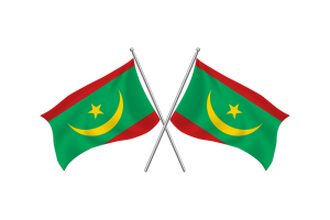 Mauritania Waving Friendship Flag flag