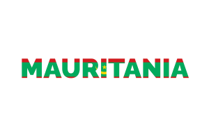 Mauritania Text Art flag