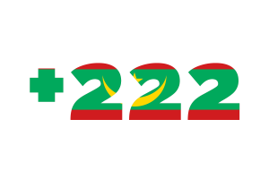 Mauritania Calling Code flag