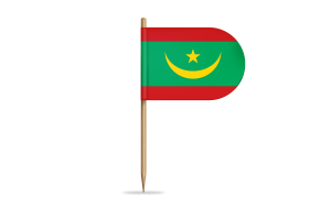 Mauritania Flag for Desk, Table flag