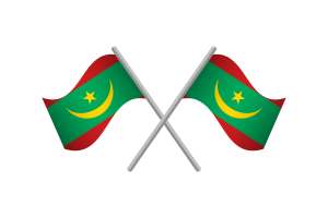 Mauritania Flag Emblem Vector Free flag
