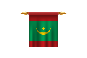 Mauritania Royal Emblem flag