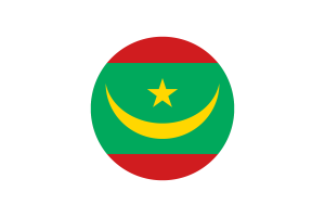Mauritania Flag Circle Vector Free flag