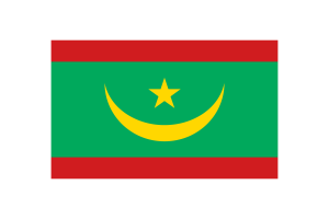Mauritania Flag Triangle Vector Illustration flag