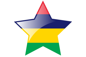 Mauritius Flag Star Icon flag
