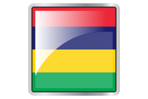 Mauritius Flag Square icon flag