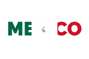 Mexico Text Art flag