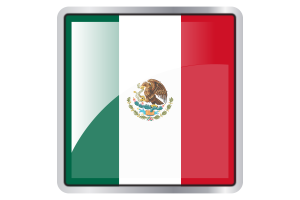 Mexico Flag Square icon flag