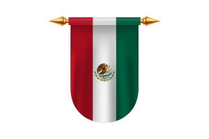 Mexico Flag Emblem Vector Images flag