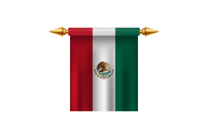 Mexico Royal Emblem flag