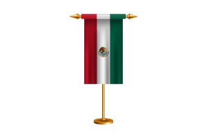 Mexico Ceremonial Flag Vector Free flag