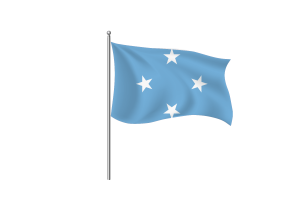 Micronesia Flag Clipart flag