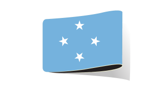 Micronesia Flag Illustration Clipart flag