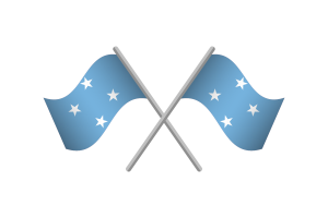 Micronesia Flag Emblem Vector Free flag