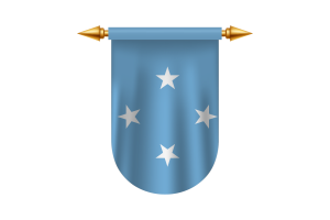 Micronesia Flag Emblem Vector Images flag