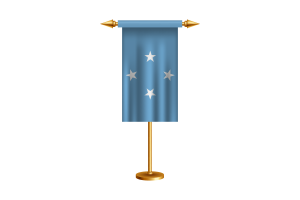 Micronesia Ceremonial Flag Vector Free flag