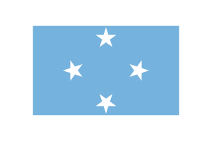 Micronesia Flag Triangle Vector Illustration flag