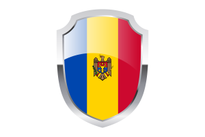 Moldova Shield Logo flag