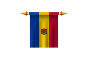 Moldova Royal Emblem flag