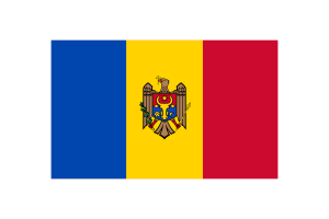 Moldova Flag Triangle Vector Illustration flag