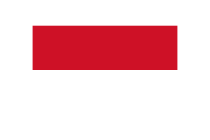 Monaco Flag Triangle Vector Illustration flag