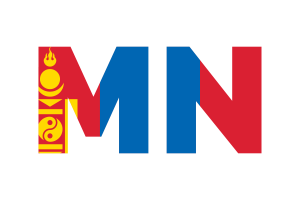 Mongolia Country Code flag