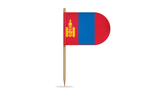 Mongolia Flag for Desk, Table flag
