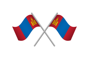 Mongolia Flag Emblem Vector Free flag