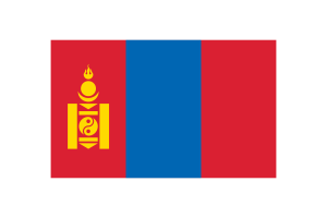 Mongolia Flag Triangle Vector Illustration flag