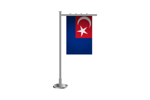 3d Johor Standing Flag flag
