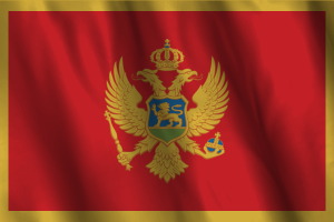National Flag of Montenegro flag