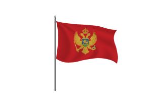 Montenegro Flag Clipart flag