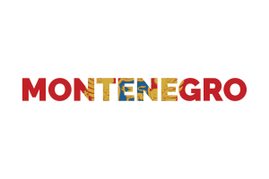 Montenegro Text Art flag