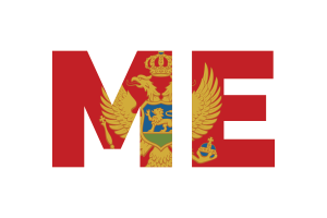 Montenegro Country Code flag