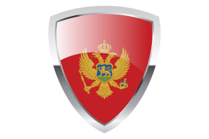 Montenegro Shield Flag flag