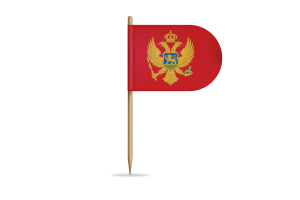 Montenegro Flag for Desk, Table flag