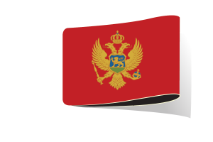 Montenegro Flag Illustration Clipart flag