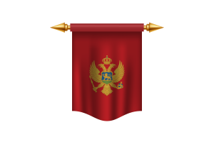 Montenegro Flag Royal Banner flag