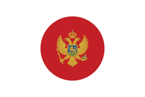 Montenegro Flag Circle Vector Free flag