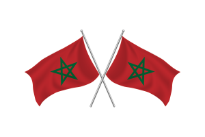 Morocco Waving Friendship Flag flag