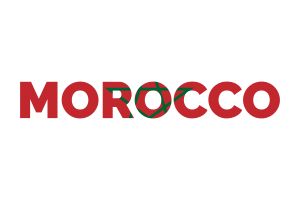 Morocco Text Art flag